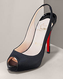 Christian Louboutin Crepe Stain Slingback - Neiman Marcus
