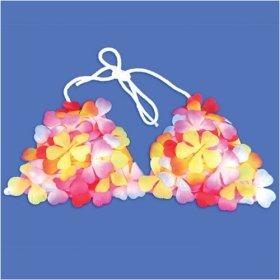 TROPICAL PRINT: Flower Bikini Top-One Size