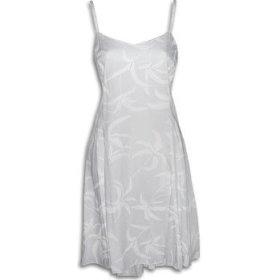 TROPICAL PRINT: Hawaiian Wedding Sun Dress with White Palm Trees