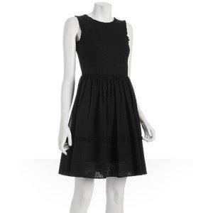 Jill Stuart black cotton dot 'Cynthi
