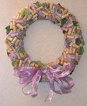 Wine Cork Wreath