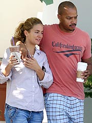 I met Donald Faison and his girlfriend (AKA Jessica's assistant), CaCee Cobb ...