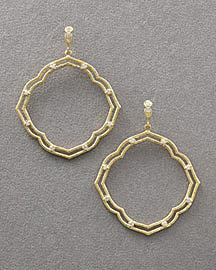 Shaill Lotus Blossom Earrings�-� Gold�-� Neiman Marcus