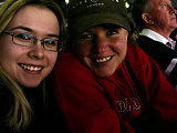My roomie Lee and I at a Leafs game