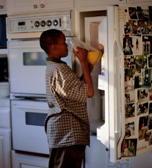 Your Refrigerator Door: Totally Bare or Covered in Stuff?