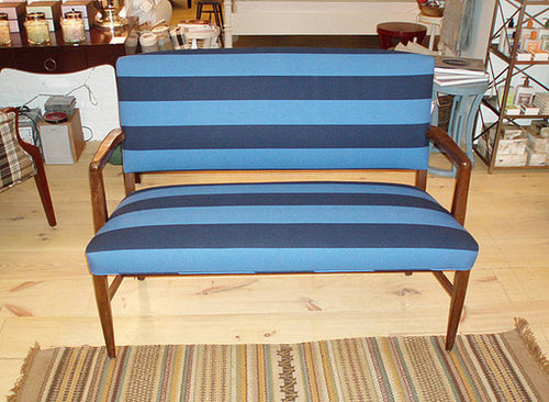 Casa Craving Challenge: Blue Striped Danish Bench