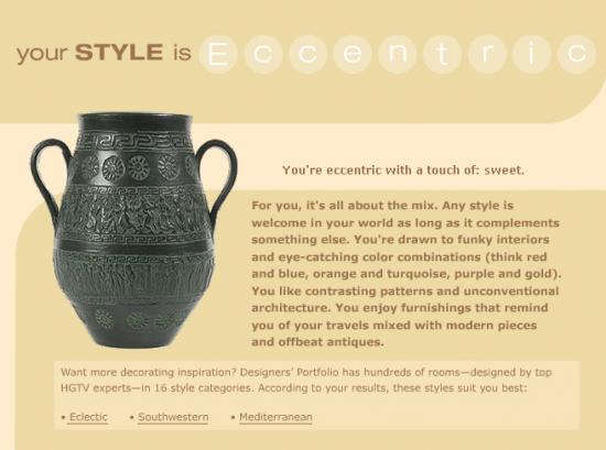 Design Style Quiz - accurately fun! :D