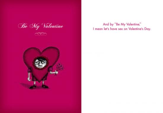 Simply Fab: Bald Guy Greetings V-Day Card