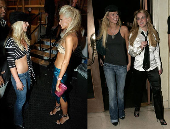 Britney & Paris - Then and Now
