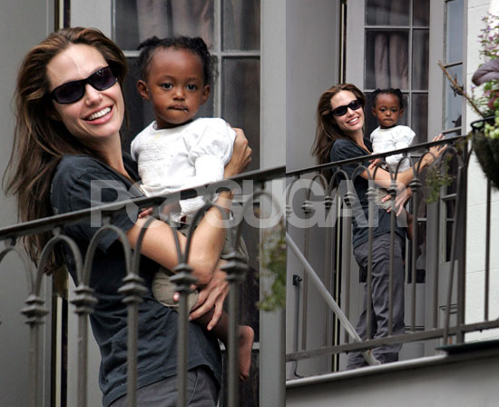 Angie and Zahara Watch Mardi Gras from Upper Deck