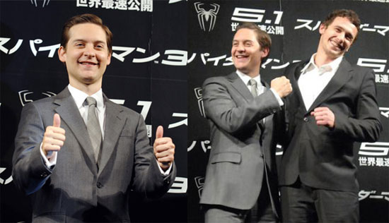 Tobey Gives Spider-Man 3 Two Thumbs Up
