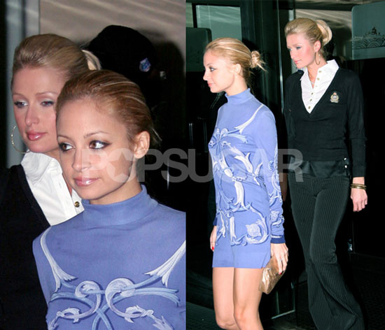 Nicole and Paris Meet for Dinner, Conservative Dress