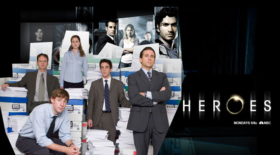 "Heroes" at "The Office"