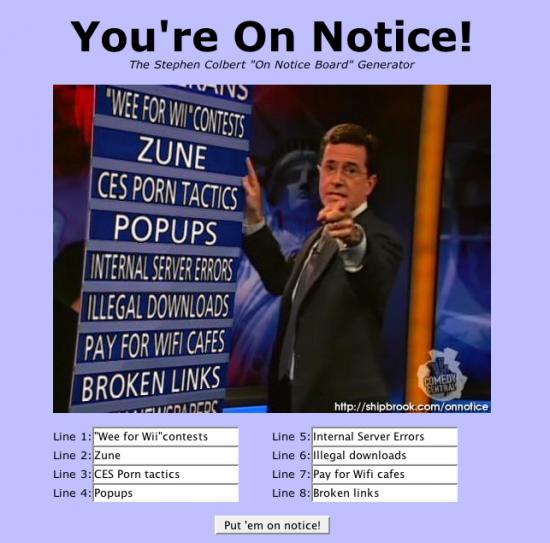 Stephen Colbert Wags His Finger At Apple's iPhone