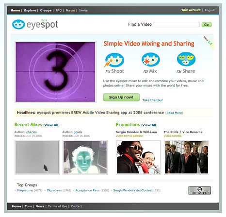 Website of the Day: Eyespot.com