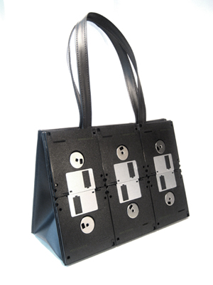Totally Geeky or Geek Chic? Diskette Handbag