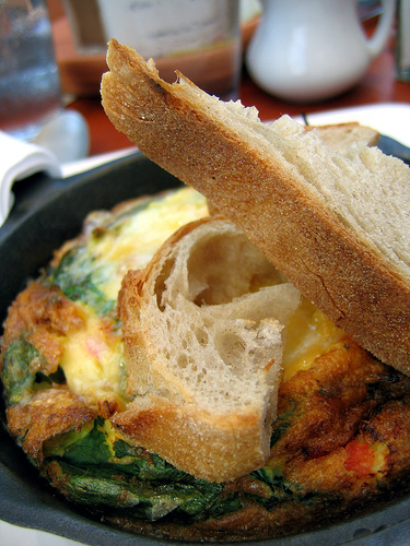 Today's Special: Turkey Bacon, Spinach & Egg White Frittata