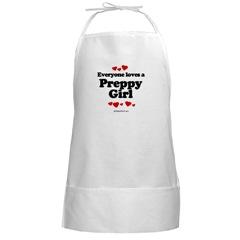 CafePress: Everyone loves a Preppy Girl - BBQ Apron