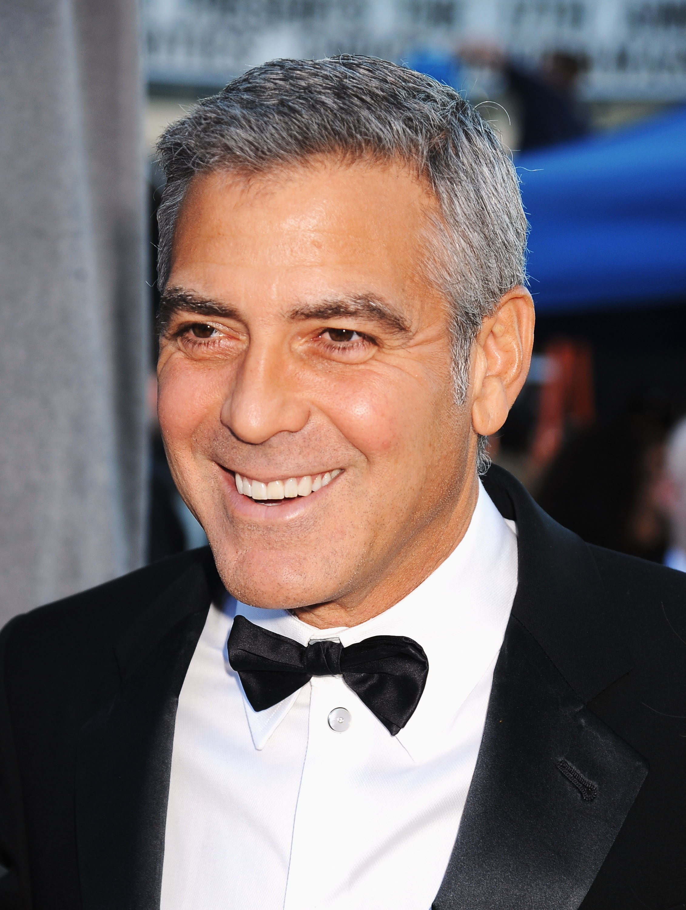 George Clooney wore a tux and a big smile to the 2012 Critics' Choice ...