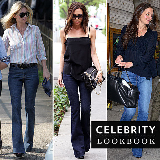 Celebrities Flare Jeans 2012 | POPSUGAR Fashion