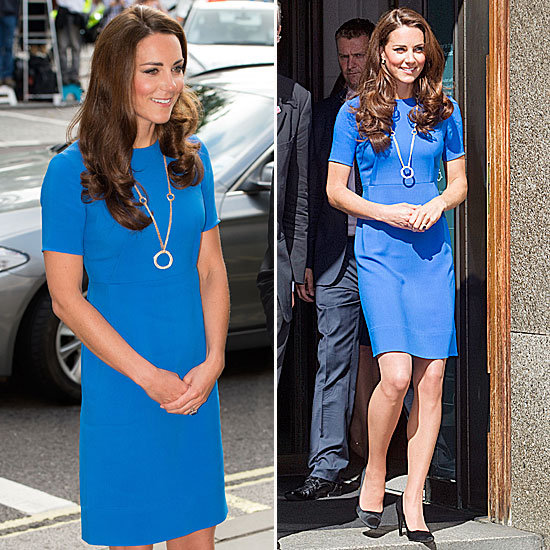 Kate Middleton Wearing a Blue Dress by Stella McCartney | POPSUGAR Fashion