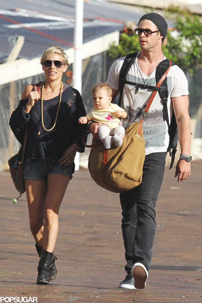 Chris Hemsworth and Elsa Pataky With Baby India | Pictures | POPSUGAR ...