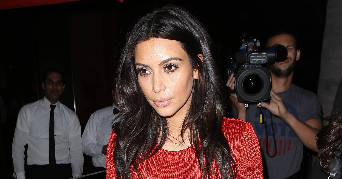 Kim Kardashian in a Red Dress | POPSUGAR Celebrity