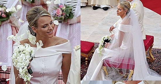 Pictures of Princess Charlene of Monaco Wedding Dress: See Her Armani ...
